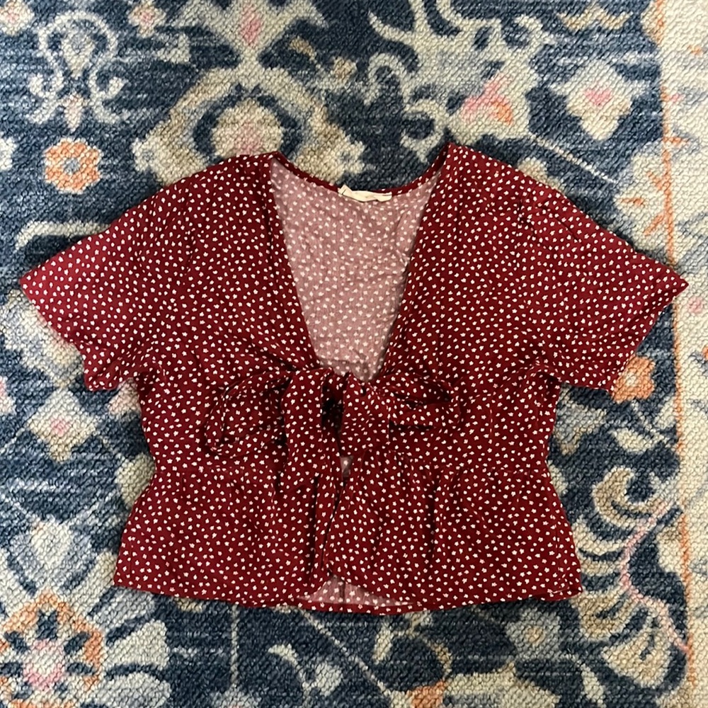 Tie front top